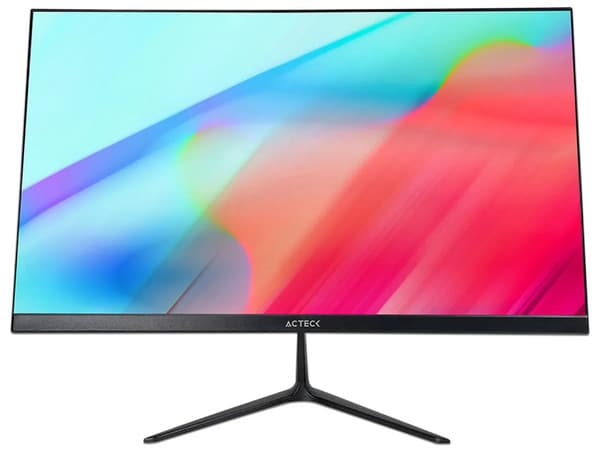 Monitor LED Acteck Captive Vivid SP245 de 24.5", Resolución 1920 x 1080 (Full HD 1080p), Flicker Free, Low Blue Light, 75 Hz, Bocinas Integradas, Color Negro.
