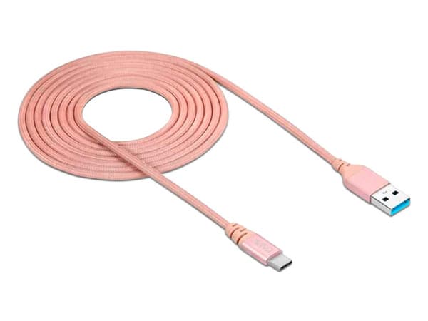 Cable AVIVO USB 2.0 (macho) a USB-C de 1.2m. Color Rosa.
