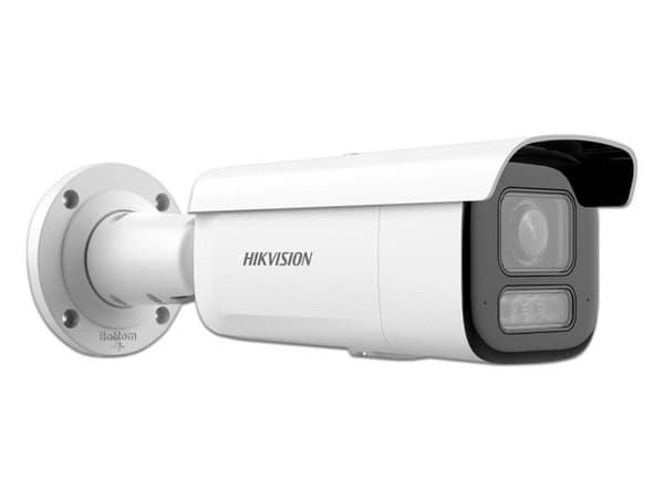 Cámara IP Tipo Bala Hikvision DS-2CD2623G2-LIZS2U de 2MP (1920 x 1080),  Lente de 2.8mm, IR y Luz Blanca de hasta 60m, IP67, Color Blanco.