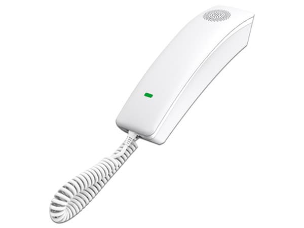 Teléfono IP Fanvil H2U-W para Hotelería, 2 Líneas, 19 Teclas, PoE, Gigabit Ethernet, Conferencia de 3 vías. Color Blanco.
