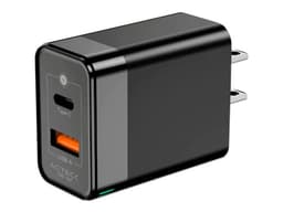 Cargador de pared Acteck Energon Prime con 1 puerto USB, 38w carga rápida. Color Negro. - imagen 1