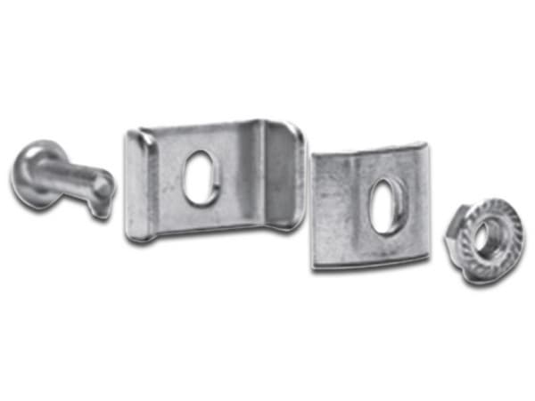 Kit Charofil con tornillo y tuerca para unión de charolas.