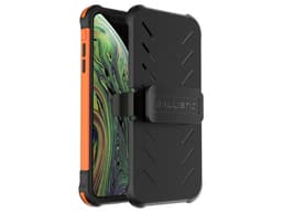 Funda Ballistic TJ Maxx de uso rudo, para iPhone XS MAX con clip y Mica de pantalla. Color Naranja/Negro. - imagen 2