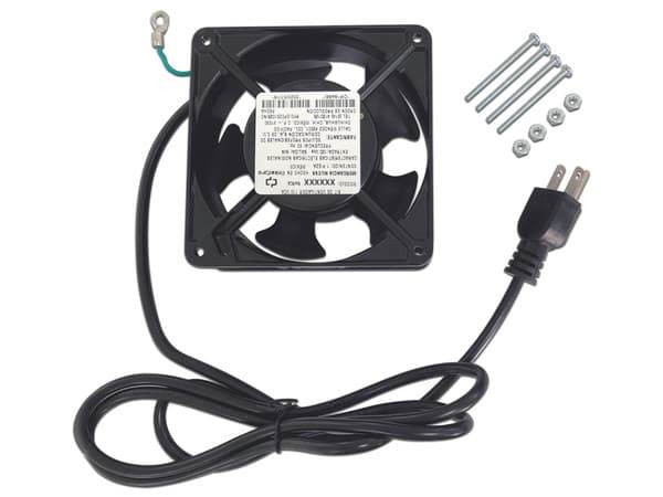 Ventilador para Gabinete LinkedPRO LP-VENT-BASIC, 120 x 120mm, 38 CFM, conexión tipo NEMA 5-15P. Color Negro.