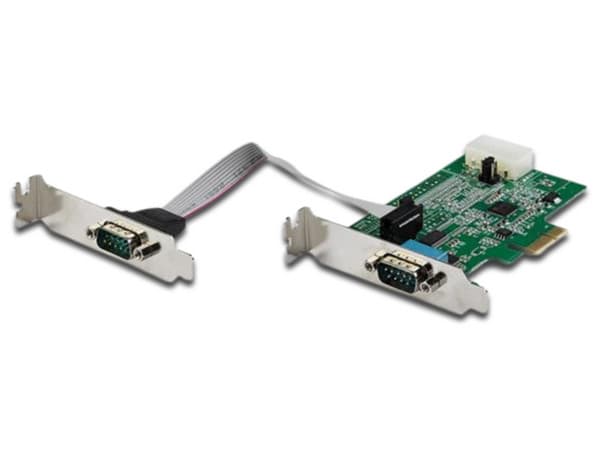 Tarjeta adaptadora StarTech PEX2S953LP de Serial RS232 a PCI Express, 2 puertos, compatible con Windows y Linux.