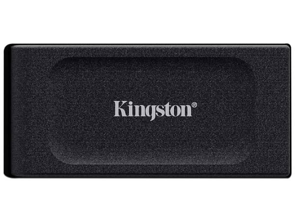 Unidad de Estado Sólido Portátil Kingston XS1000 de 2TB, USB 3.2 Gen 2 Tipo C, Velocidad de Lectura de 1.050 MB/s, Velocidad de Escritura de 1.000 MB/s, Color Negro.