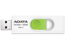 Unidad Flash USB 3.0 ADATA UV320 de 32GB. Color Blanco/Verde. - imagen 1