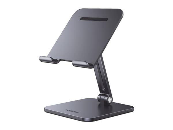 Soporte UGREEN para Tablet de 7.9 a 12.9", Plegable, Ángulo Ajustable. Color Gris.