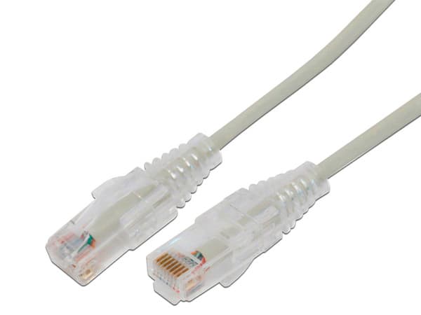 Cable de Parcheo Slim LinkedPro, UTP Cat6A, Diámetro Reducido, 28 AWG, 10m. Color Gris.