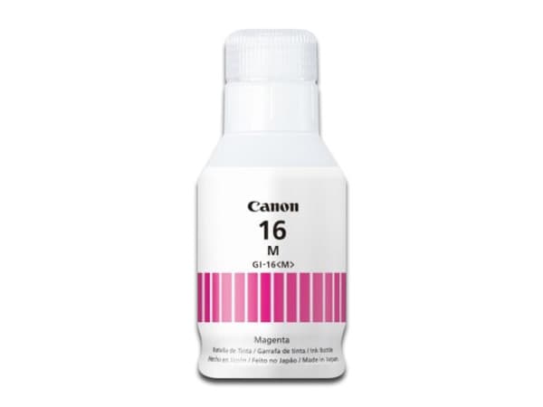 Botella de Tinta Canon GI-16 M, Magenta, Modelo: 4419C001AA