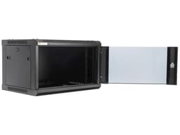 Gabinete PRECISION PSTC-06-645-BDG de 19", 6UR, Puerta de cristal. Color Negro. - imagen 3