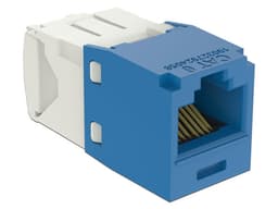 Conector Jack RJ45 Panduit Estilo TP, Mini-Com, Cat6, 8 posiciones y 8 cables, Color Azul. - imagen 2