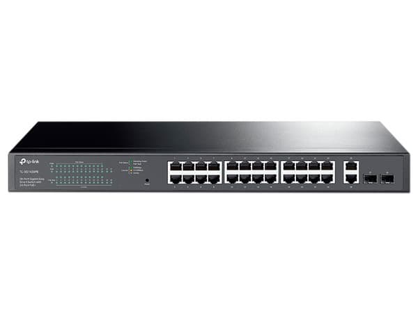 Switch TP-Link TL-SG1428PE de 26 Puertos 10/100/1000 Mbps, 2 puertos Gigabit SFP, PoE, Administrable.
