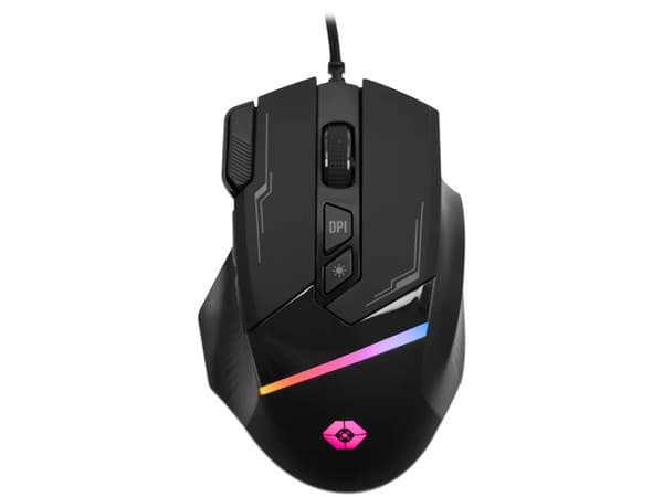 Mouse Óptico Gamer Perfect Choice Trapper Extreme, hasta 7200 dpi, 8 botones. Color Negro.