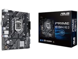 T. Madre ASUS PRIME H510M-K R2.0, Chipset Intel H510,Soporta: Core de 11va y 10ma generación, Socket 1200,Memoria: DDR4 3200(OC) / 2666 / 2133 MHz , 64GB Max,Integrado: AudioHD, Red, USB 3.0 y SATA 3.0, M.2,Micro-ATX, Ptos: 1xPCIEx16, 1xPCIEx1. - imagen 1