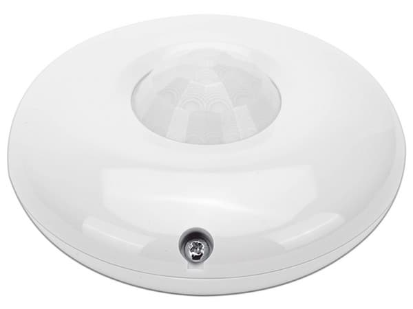 Sensor PIR de Movimiento con Cobertura de 360 Hikvision, Rango de Detección de 12 mts, para uso en Interiores.
