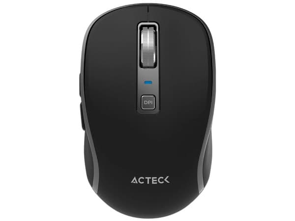 Mouse Multidispositivo Acteck Optimize Trip Pro MI580, hasta 1600 dpi, 2.4 GHz + 2 Modos Bluetooth, 6 Botones, Recargable, Color Negro.