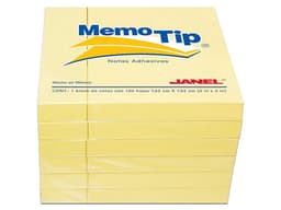 Notas Adhesivas Janel Memo Tip, 3" x 3", 100. Color Amarillo. - imagen 2