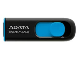 Unidad Flash USB 3.2 ADATA UV128 de 512GB. Color Negro/Azul. - imagen 1