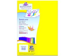 Papel cortado Eurocolors, tamaño Carta, color amarillo, paquete con 100 piezas. - imagen 2