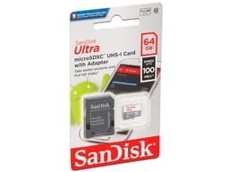Memoria SanDisk Ultra MicroSDXC UHS-I U1 de 64 GB, Clase 10, incluye adaptador SD. - imagen 1