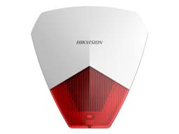 Sirena Estrobo Hikvision DS-PS1-R, Compatible con cualquier Panel de Alarma. Color Blanco/Rojo - imagen 1