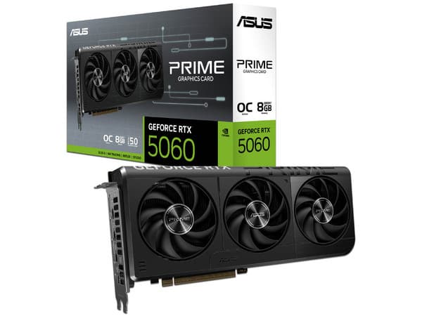 Tarjeta de Video NVIDIA GeForce RTX 5060 ASUS PRIME OC, 8GB GDDR7, 128 Bit, 1xHDMI, 3xDisplayPort, PCI Express 5.0