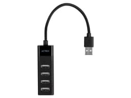 Hub USB Acteck X2 DH420 de 4 Puertos (Convierte 1 puerto USB-A 2.0 en 4). Color Negro. - imagen 3