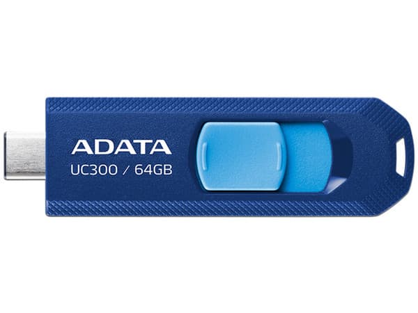 Unidad Flash USB 3.2 ADATA de 64 GB, USB 3.2 Gen 1, Color Azul.