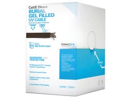Bobina de Cable Linkedpro UTP, Cat5e, 305m, con gel para intemperie y bajo tierra, doble forro con protección UV, Cobre. Color Negro - imagen 2