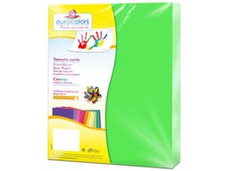 Papel cortado Eurocolors EC0006 tamaño Carta, 100 piezas. Color Verde. - imagen 1