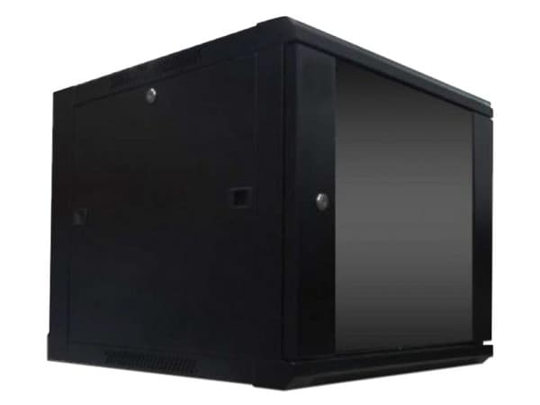 Gabinete WAM de 6UR, de profundidad de 600 mm, para instalación en muro.