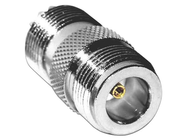 Adaptador en Línea RF Industries RFN-1034-1 de Conector N Hembra a UHF Hembra (SO-239).