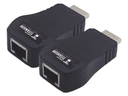 Extensor y Combertidor Epcom TTHDMI2RJ, HDMI a UTP (M-H), Cat5e, Cat6, Color Negro. - imagen 1