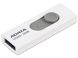 Unidad Flash USB 2.0 ADATA UV220 de 32GB. Color Blanco/Gris. - imagen 1