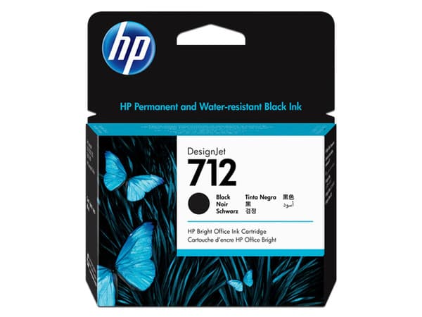 HP 712 NEGRO 80ML TINTA AMPLIO FORMATO 3ED71A