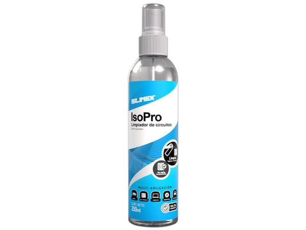Alcohol Isopropilico al 99.7% Silimex Iso Pro, para mantenimiento y limpieza. 250ml, En Atomizador.