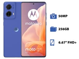 Smartphone Motorola Moto G85 5G: Procesador Snapdragon 6s Gen 3 (hasta 2.3 GHz), Memoria RAM de 8GB, Almacenamiento de 256GB, Pantalla LED Multi Touch de 6.67" FHD+, Bluetooth 5.1, Wi-Fi 5, Cámara Principal de 50MP, Android 14, Color Azul. - imagen 2