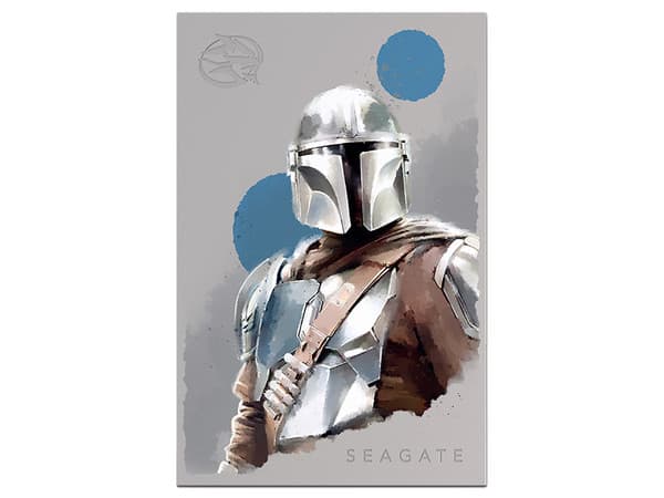 Disco Duro Externo Seagate FireCuda Edicion Star Wars The Mandalorian de 2TB, USB 3.2, Compatible con PC, Mac, PlayStation y Xbox.