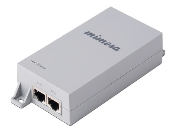 Inyector PoE Pasivo Mimosa, Gigabit 50 V para radios A5-14, A5c, B5c, B5, B11, B24, C5c, C5x.
