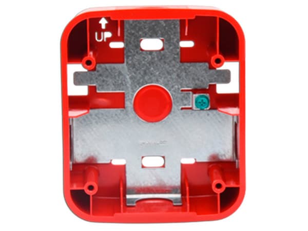 Caja de Montaje en Pared para Sirena, Color Rojo.