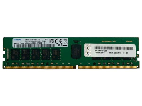 Memoria Lenovo ThinkSystem RDIMM DDR4 PC4-25600 (3200MHz) 32GB, ECC, para servidores.
