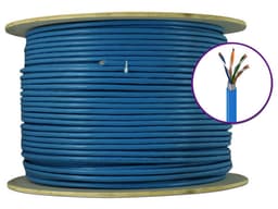 Bobina de Cable Enson 12264L305, Cat6A UTP, 23 AWG, 305m, Color Azul. - imagen 1
