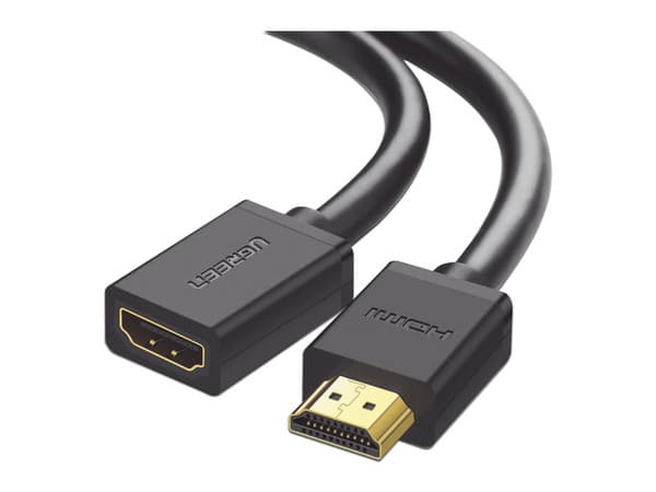 Cable Extensor UGREEN 10141 HDMI a HDMI (M-H), 1 Metro, Color Negro.