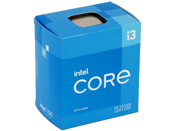 Procesador Intel Core i3 10105 de Décima Generación, 3.7 GHz (hasta 4.4 GHz) con Intel UHD Graphics 630, Socket 1200, Caché 6 MB, Quad-Core, 14nm.