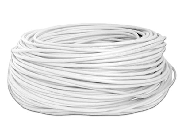 Bobina de Cable UTP BRobotix Cat6, 100 Metros. Color Blanco