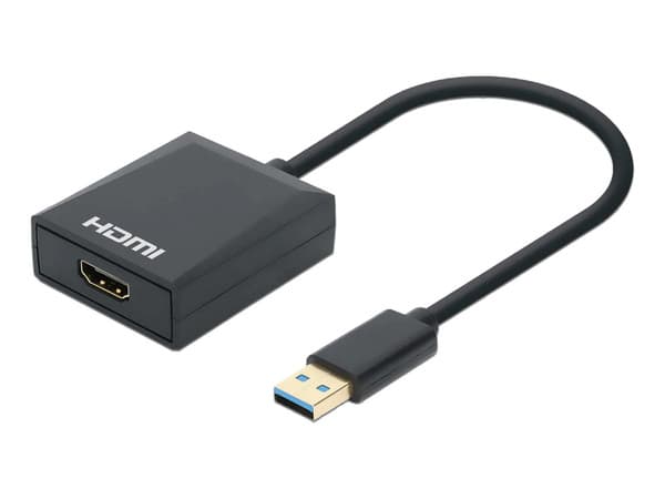 Convertidor Manhattan de USB A a HDMI (M-H).