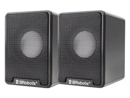 Bocinas multimedia Brobotix, USB y 3.5mm, Color Negro. - imagen 1