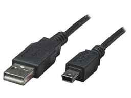 Cable USB Manhattan V2.0 A-mini B 0.9M Negro - imagen 1
