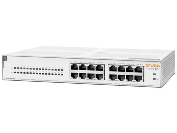 Switch Aruba Instant On 1430, 16 Puertos PoE 10/100/1000Mbps, No administrable.